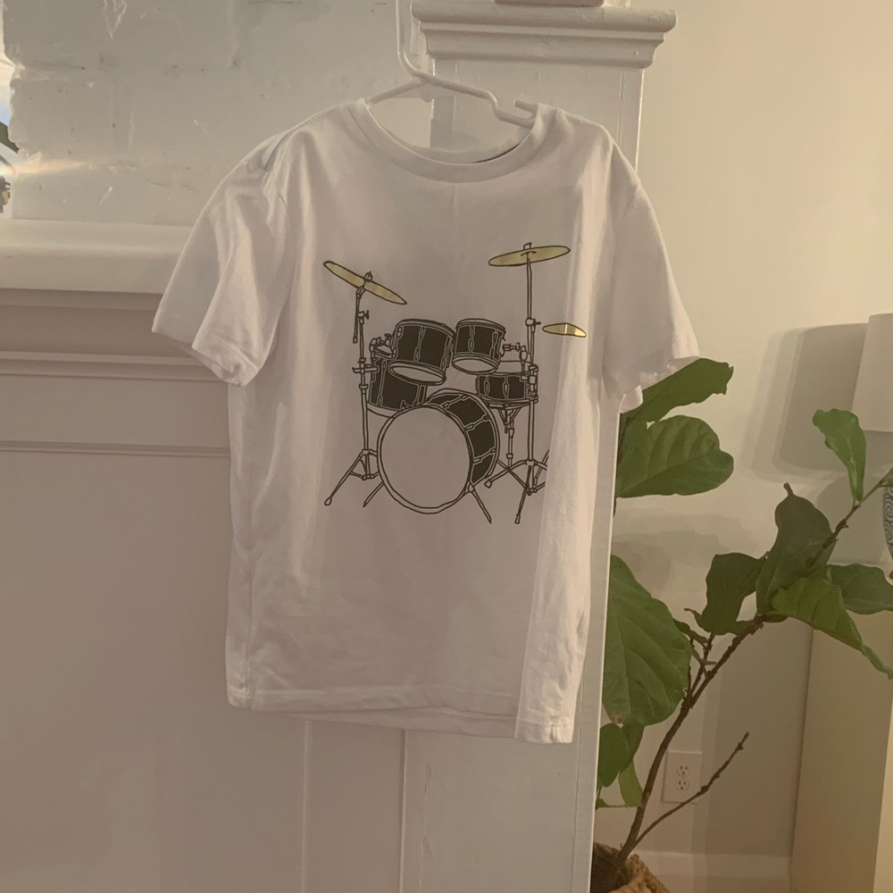 NEW Boys Drums Tee-M(8)